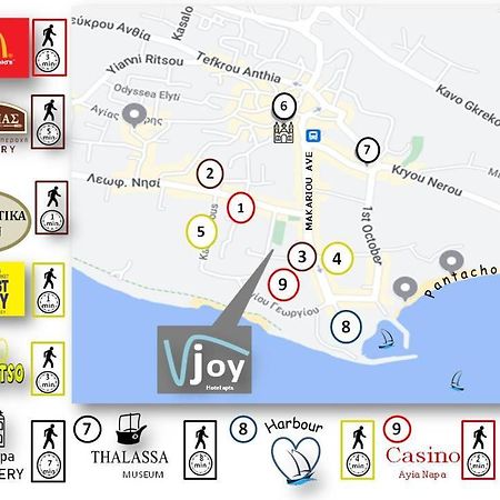 أيا نابا Joy Hotel Apts المظهر الخارجي الصورة